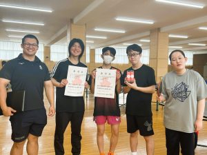 わせがく高等学校は、10月4日（土）に開催された「令和7年度 群馬県定時制通信制秋季大会兼選手権大会」において、前橋キャンパスの卓球部が見事な成績を収めました。