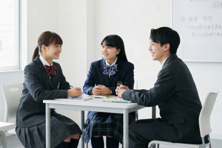 少人数で安心できる高校生活を過ごせます。